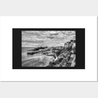 Tenby Black And White Posters and Art